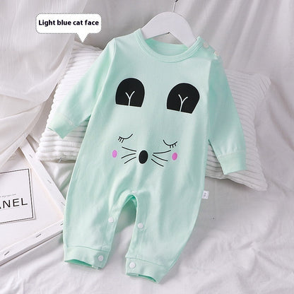 Autumn Clothing Pure Cotton Baby Rompers Pajamas