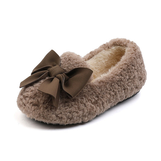 Children Insulated Cotton-padded Shoes Girls' Furry Shoes