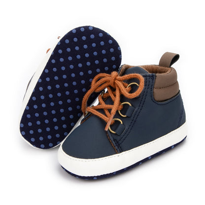 0-1 Years Old Toddler High-top Soft Soled Baby Shoes