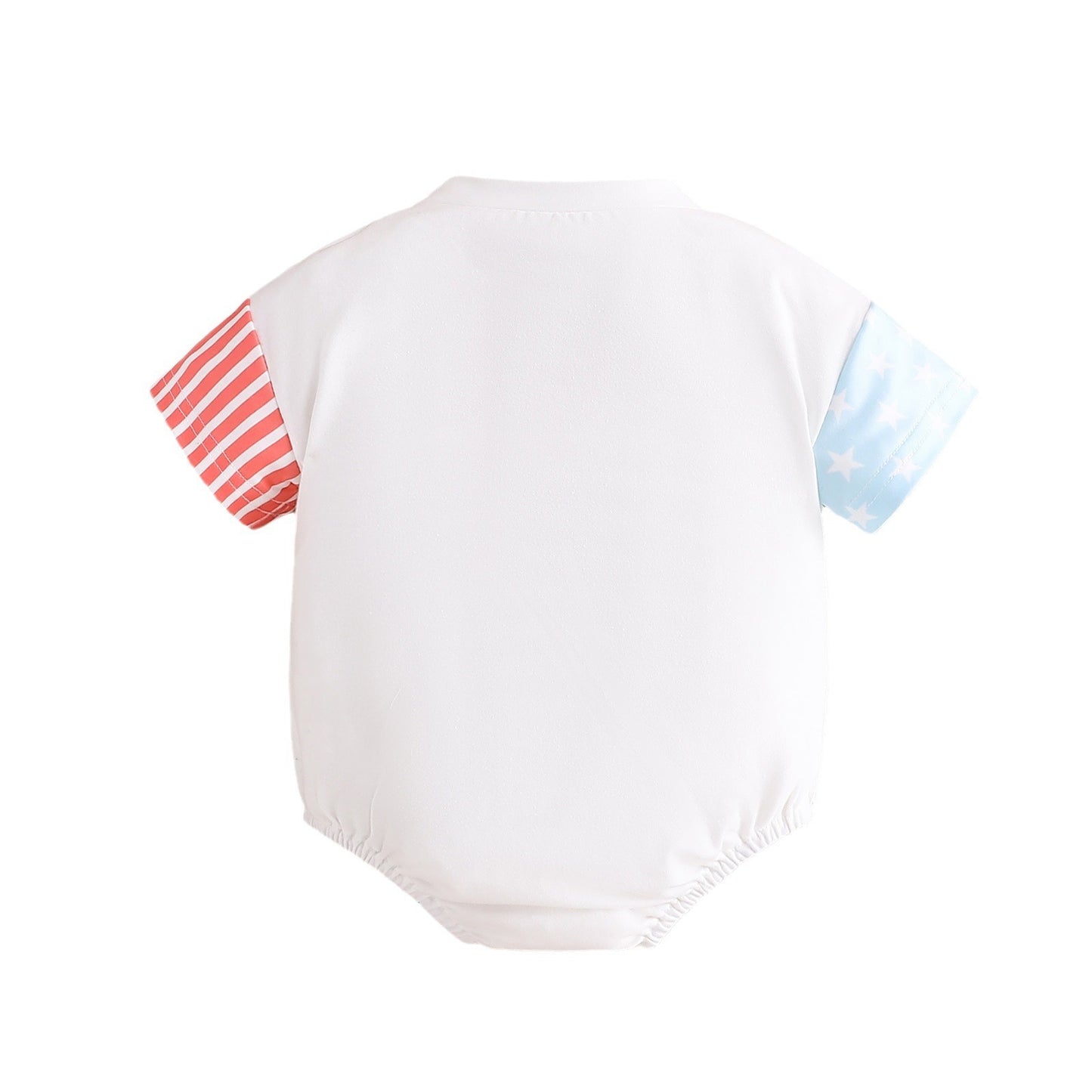 Children's Clothing Baby Short Sleeved Kazakhstan Romper Children's Letter Triangle Jumpsuit