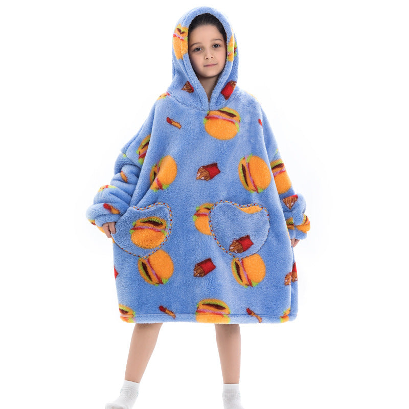 Oversized Thermal Sweatshirt Lazy Sweatshirt Kids