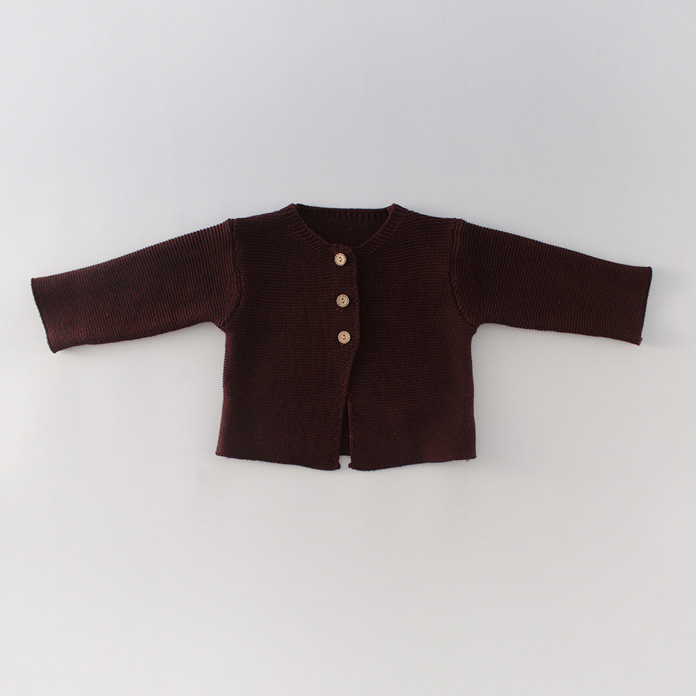 Infant Boys And Girls Baby Knitted Coat