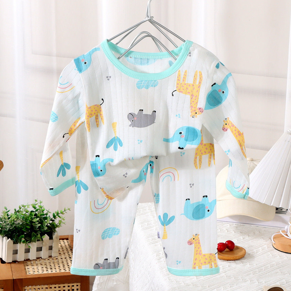 Summer Baby Cotton Home Wear Children's Pajama Set