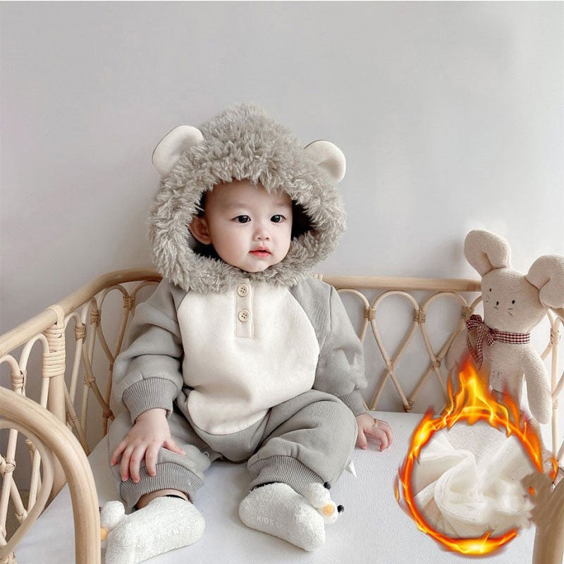 Korean Version Of Baby Onesie Ori Autumn And Winter Thickened