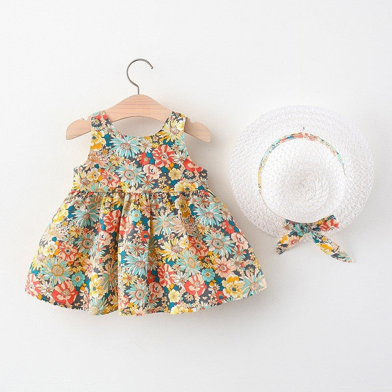 Girls Fashion Personality Chest Bow Dress