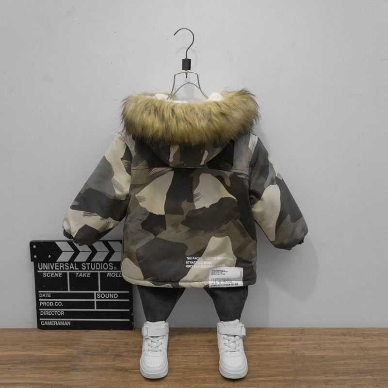 Boy Foreign-style Baby Winter Camouflage Padded Jacket