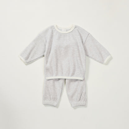 Solid Color Casual Baby Homewear