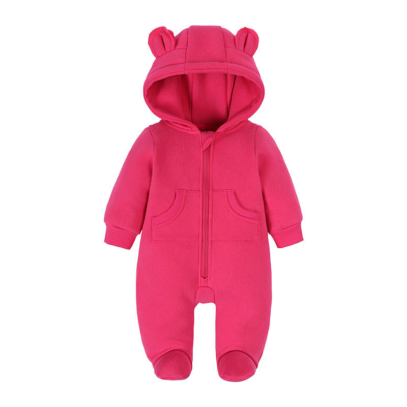 Thickened Jumpsuit Baby Foot-wrapped Romper