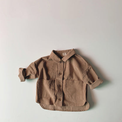 Children's Clothing Baby Corduroy Jacket Baby Long-sleeved Top